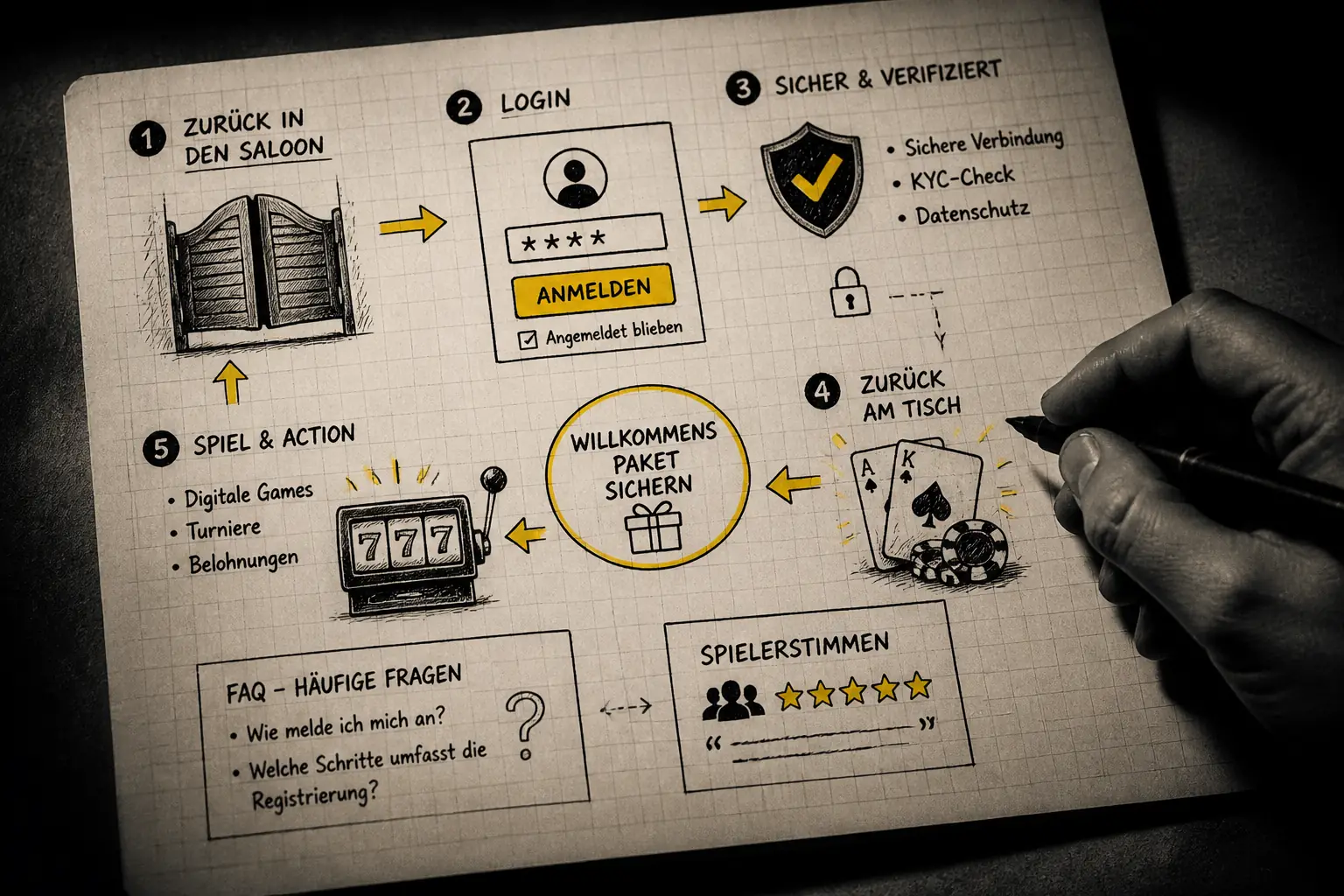 GunsBet Casino Login — Sicherer Einstieg ins Wild West Casino visual guide for GunsBet Casino